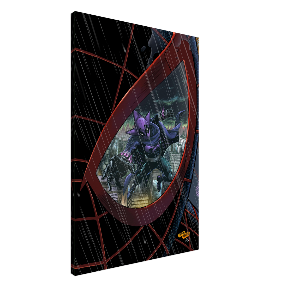 MILES MORALES EYES PROWLER-LARGE CANVAS
