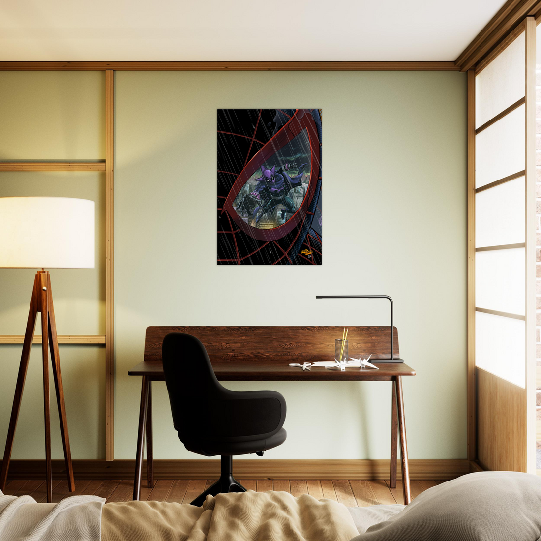 MILES MORALES EYES PROWLER-LARGE CANVAS