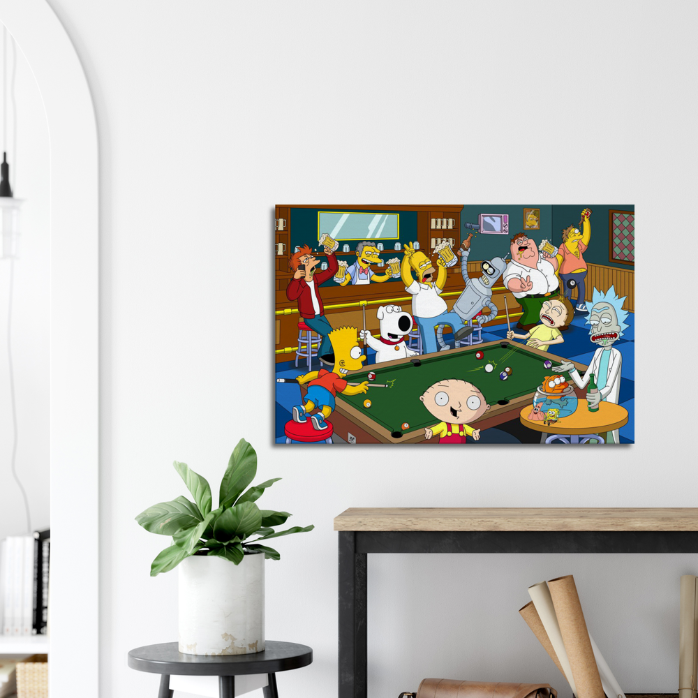 Moe's Bar -LARGE Canvas