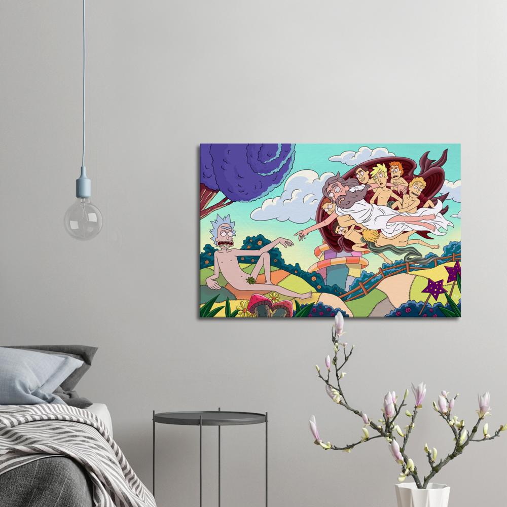 Creation of Rick -Large Canvas