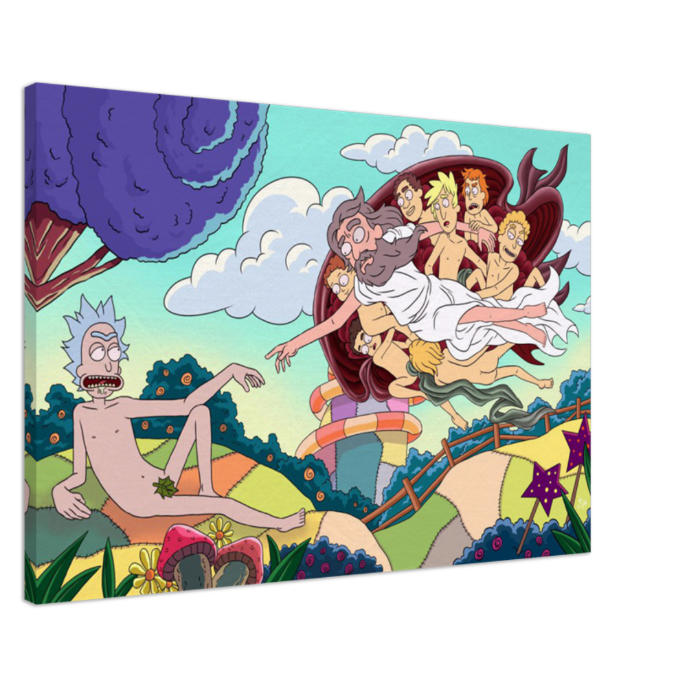Creation of Rick -Large Canvas