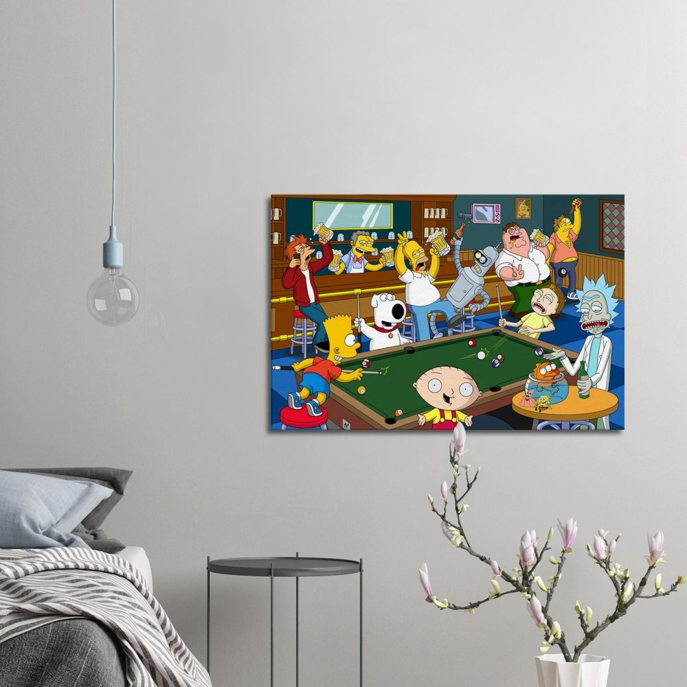 Moe's Bar -LARGE Canvas