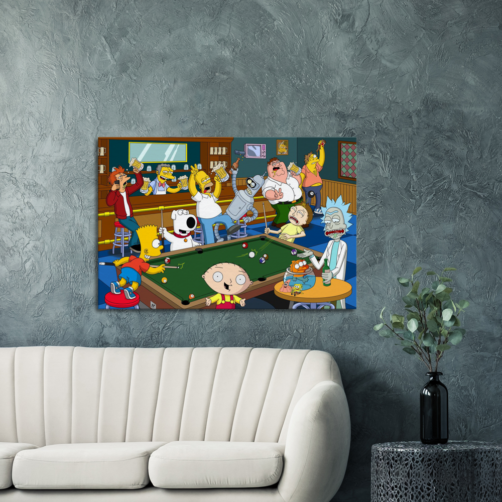 Moe's Bar -LARGE Canvas