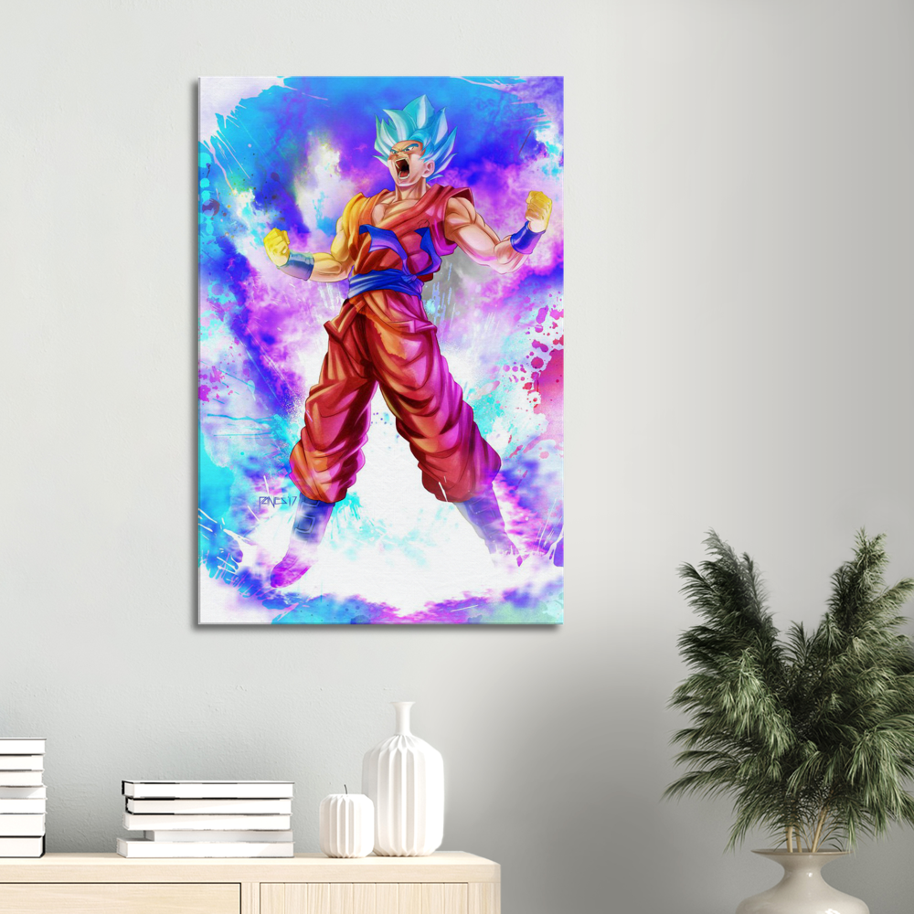 Goku Super Saiyan Blue-Large Canvas