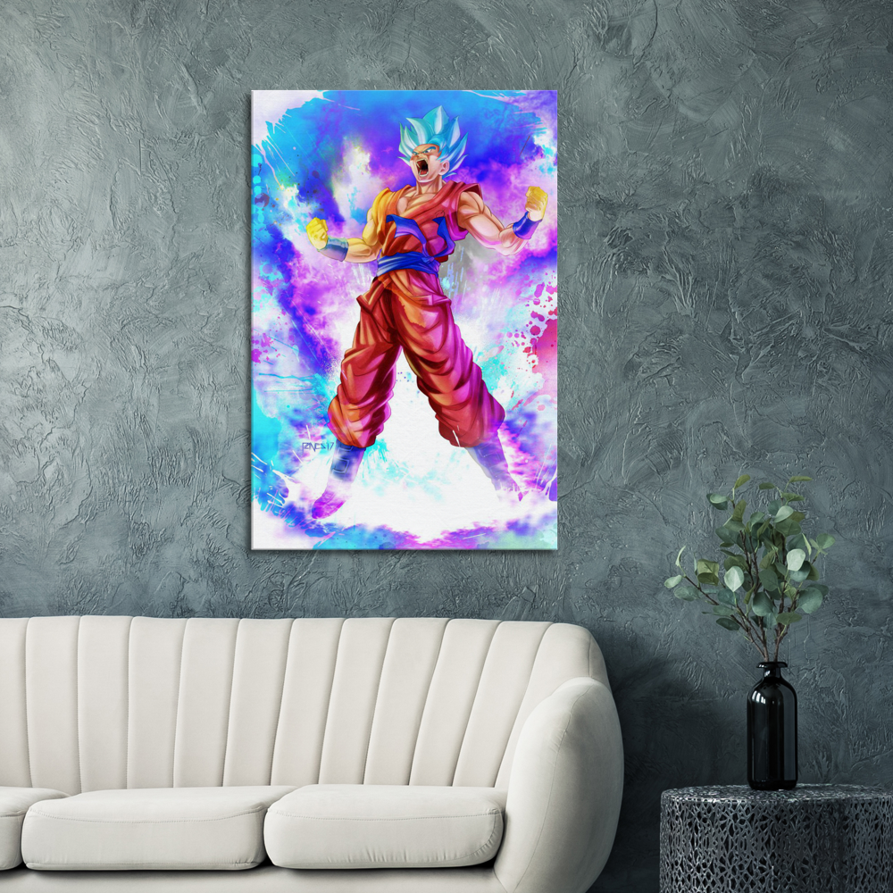 Goku Super Saiyan Blue-Large Canvas