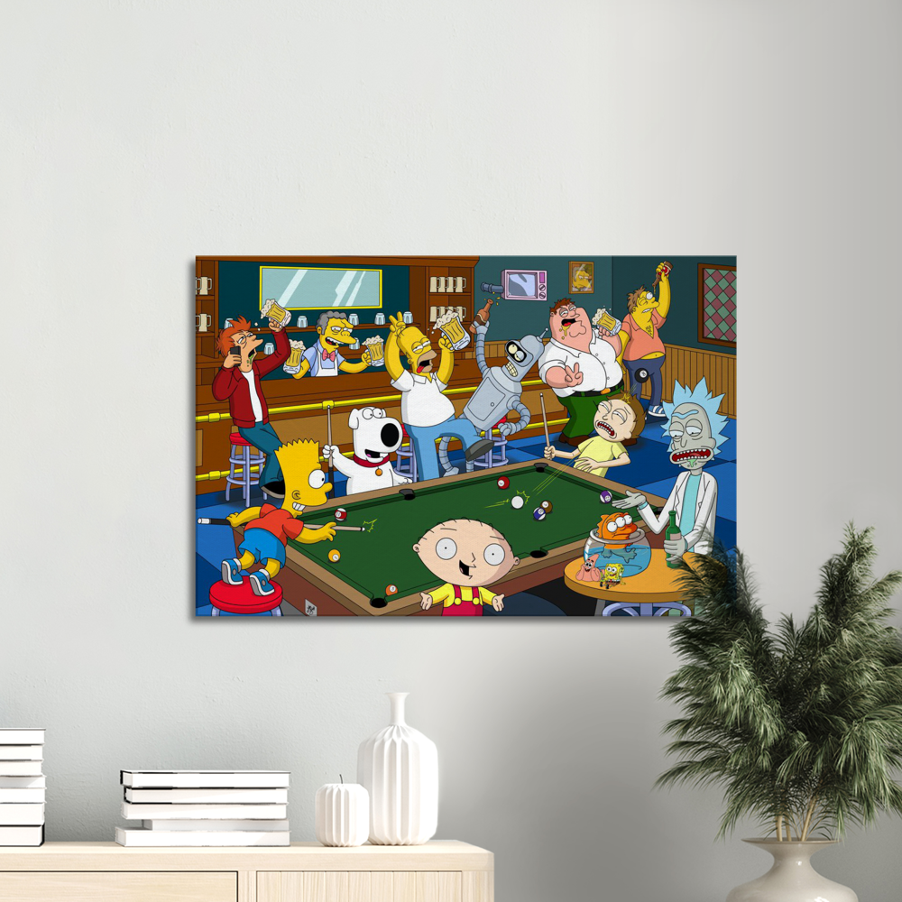 Moe's Bar -LARGE Canvas