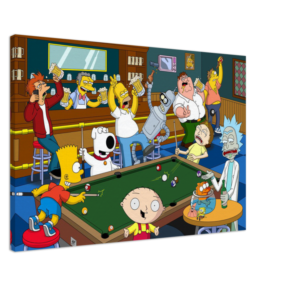 Moe's Bar -LARGE Canvas