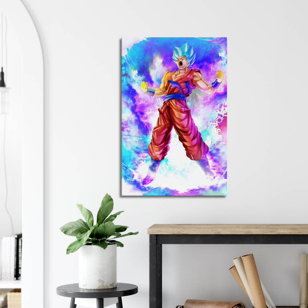 Goku Super Saiyan Blue-Large Canvas
