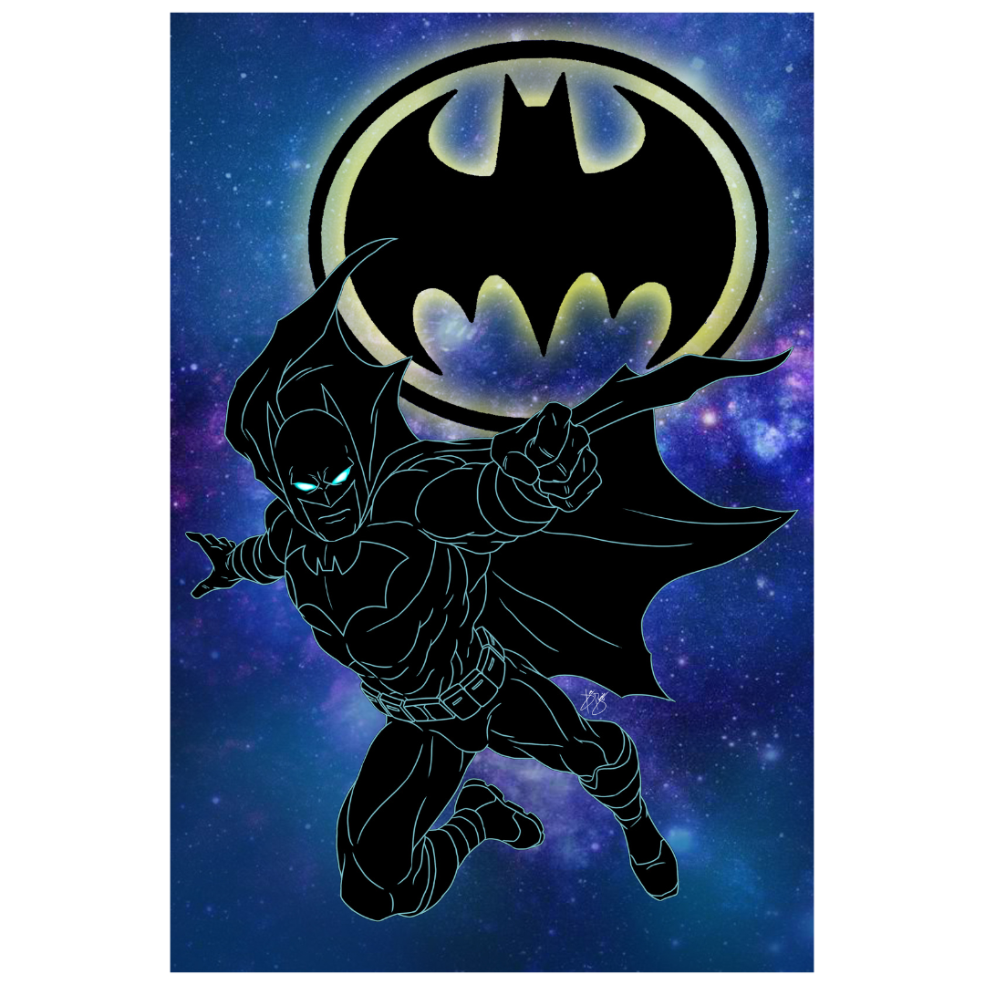 Cosmic Batman-12X18 Art Print