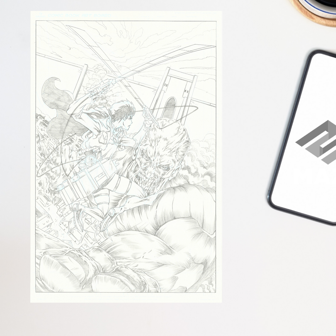 Attack On Titan Pencils by Hugh Rookwod