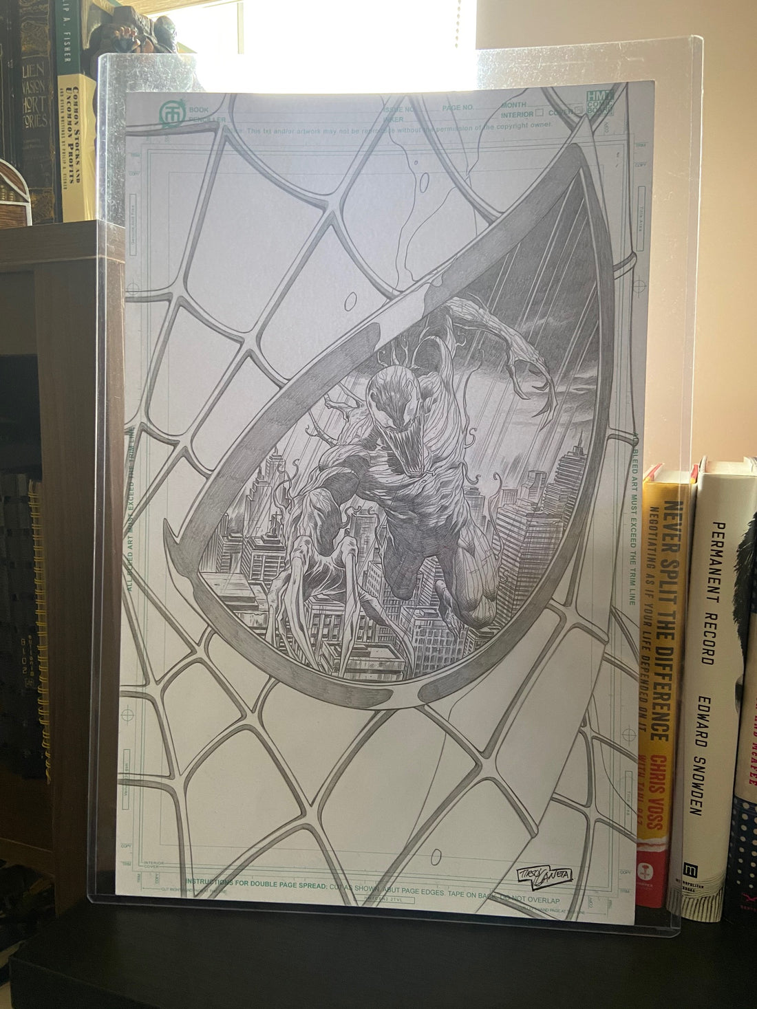 Venom and Carnage (Spider Eyes Set) Original Pencils  by Tirso Llaneta