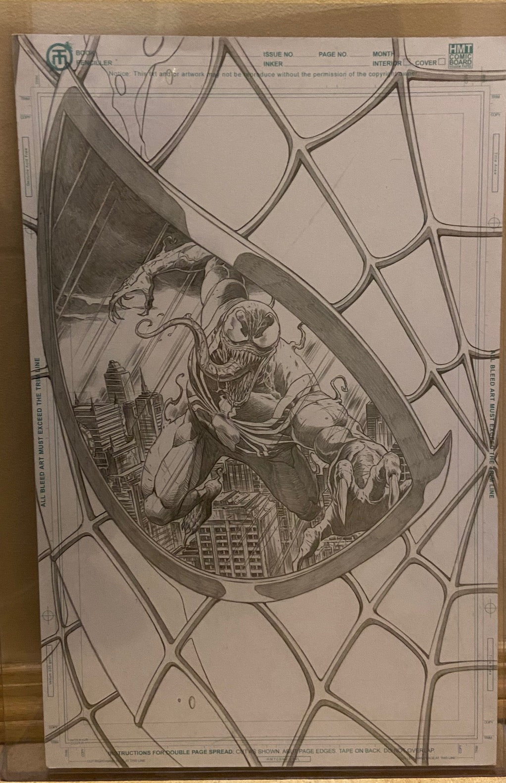 Venom and Carnage (Spider Eyes Set) Original Pencils  by Tirso Llaneta