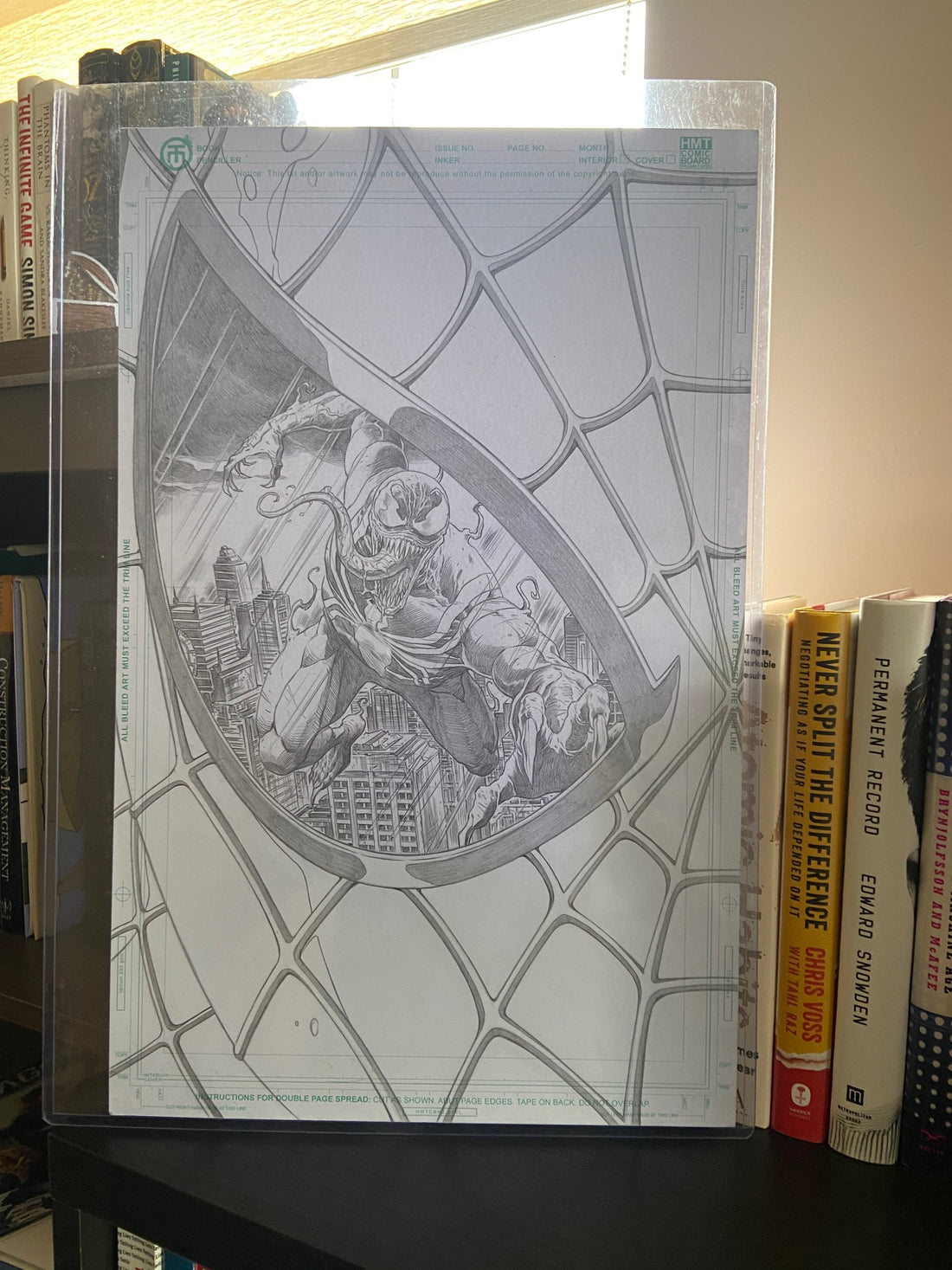 Venom and Carnage (Spider Eyes Set) Original Pencils  by Tirso Llaneta