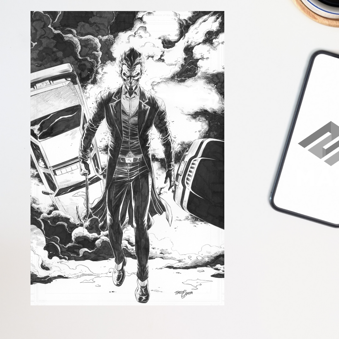 The Joker Original Pencils by Tirso Llaneta
