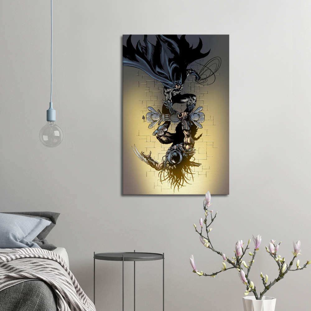 Batman vs Predator -Large Canvas