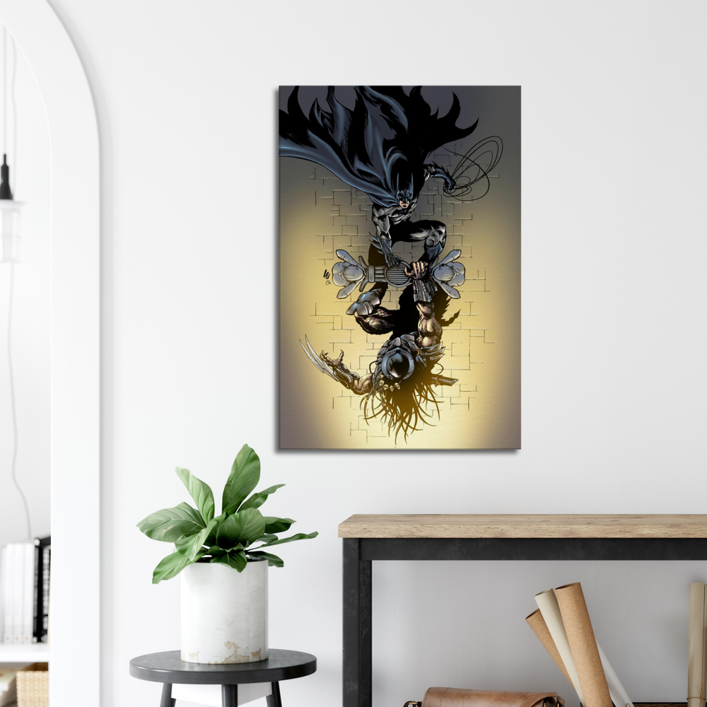 Batman vs Predator -Large Canvas