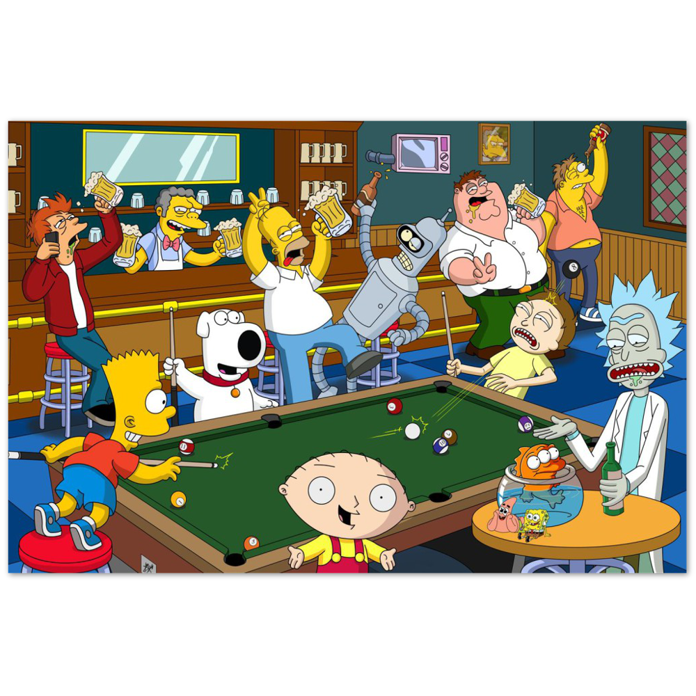 Moe's Bar (pg13+)-Art Print