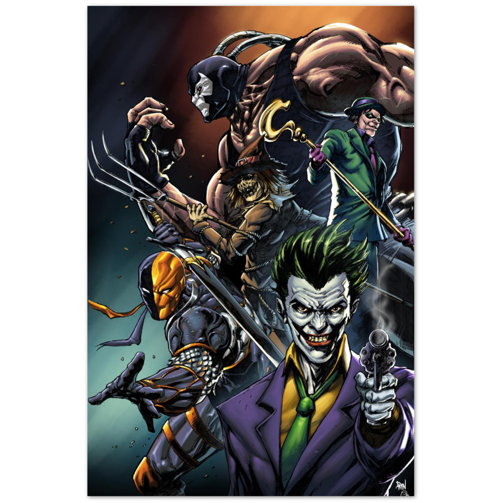 Gotham Villains-12X18 Art Print