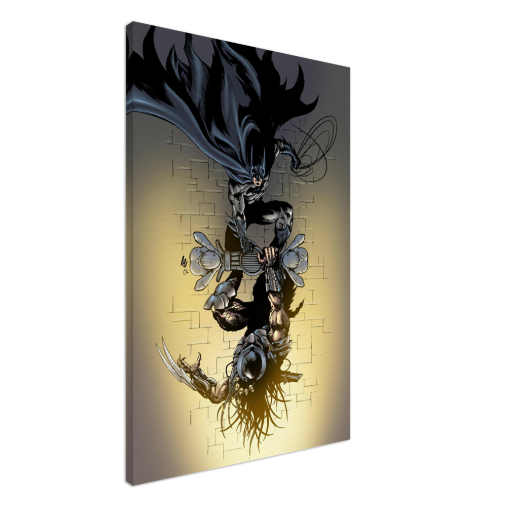 Batman vs Predator -Large Canvas