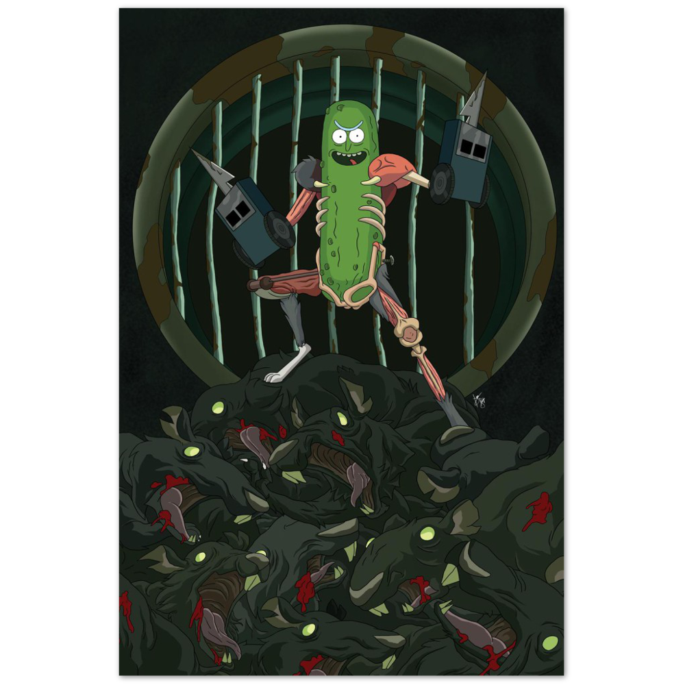 Pickle Rick-Art Print