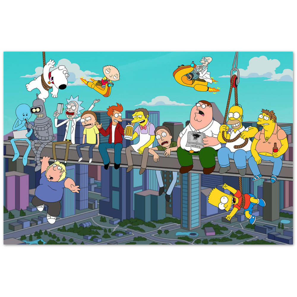 Lunch atop a Skyscraper-Art Print