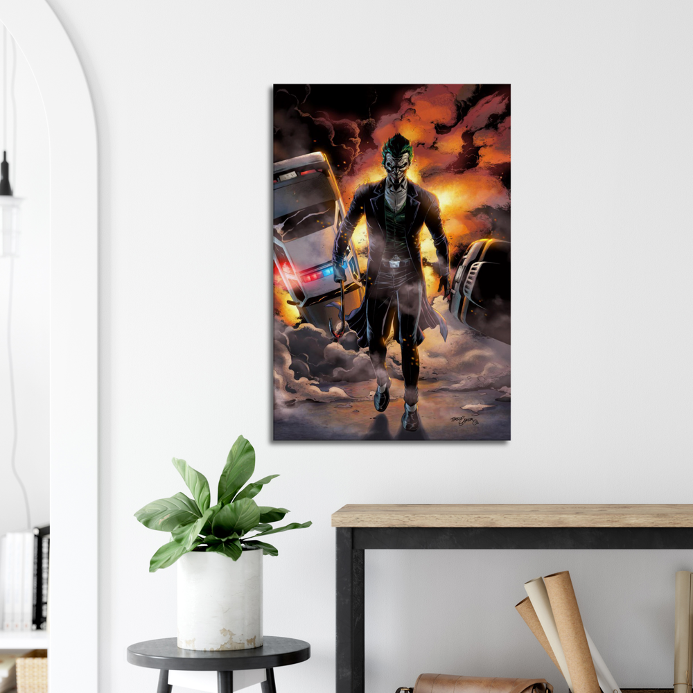 That is blood on the crowbar -Small Canvas