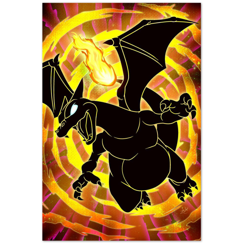 Cosmic Charizard-Art Print