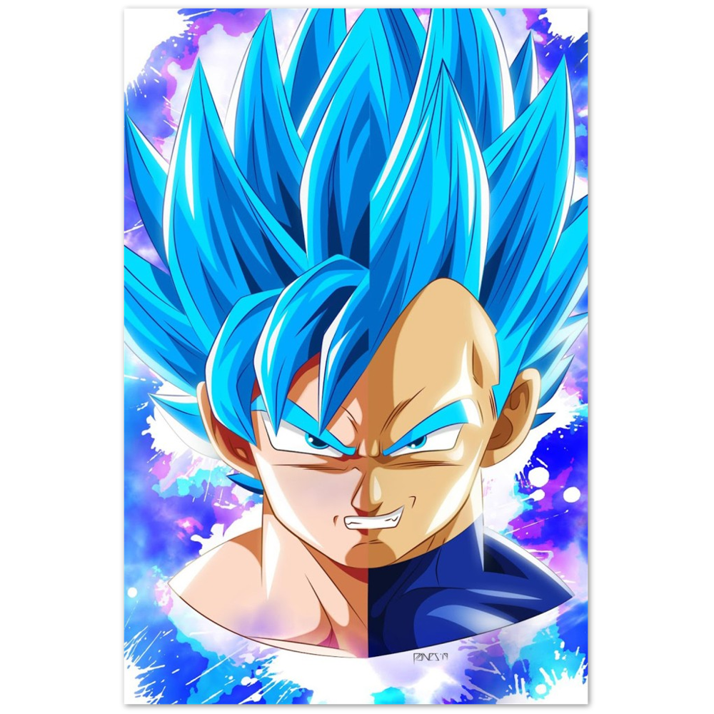 Goku/Vegeta Split-Art Print