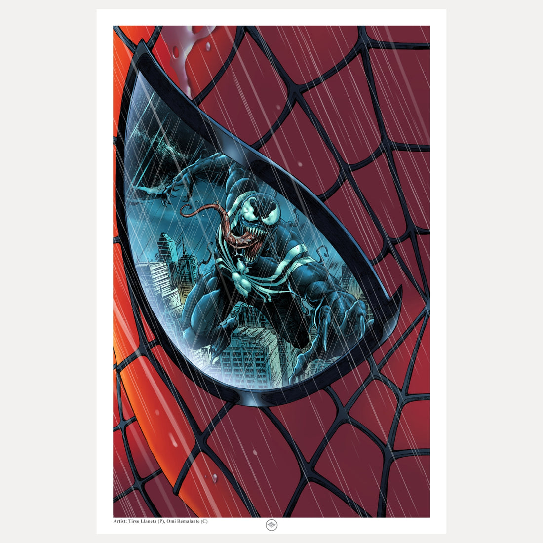 Spider Man Eyes Venom-16x24 Giclée Art Print