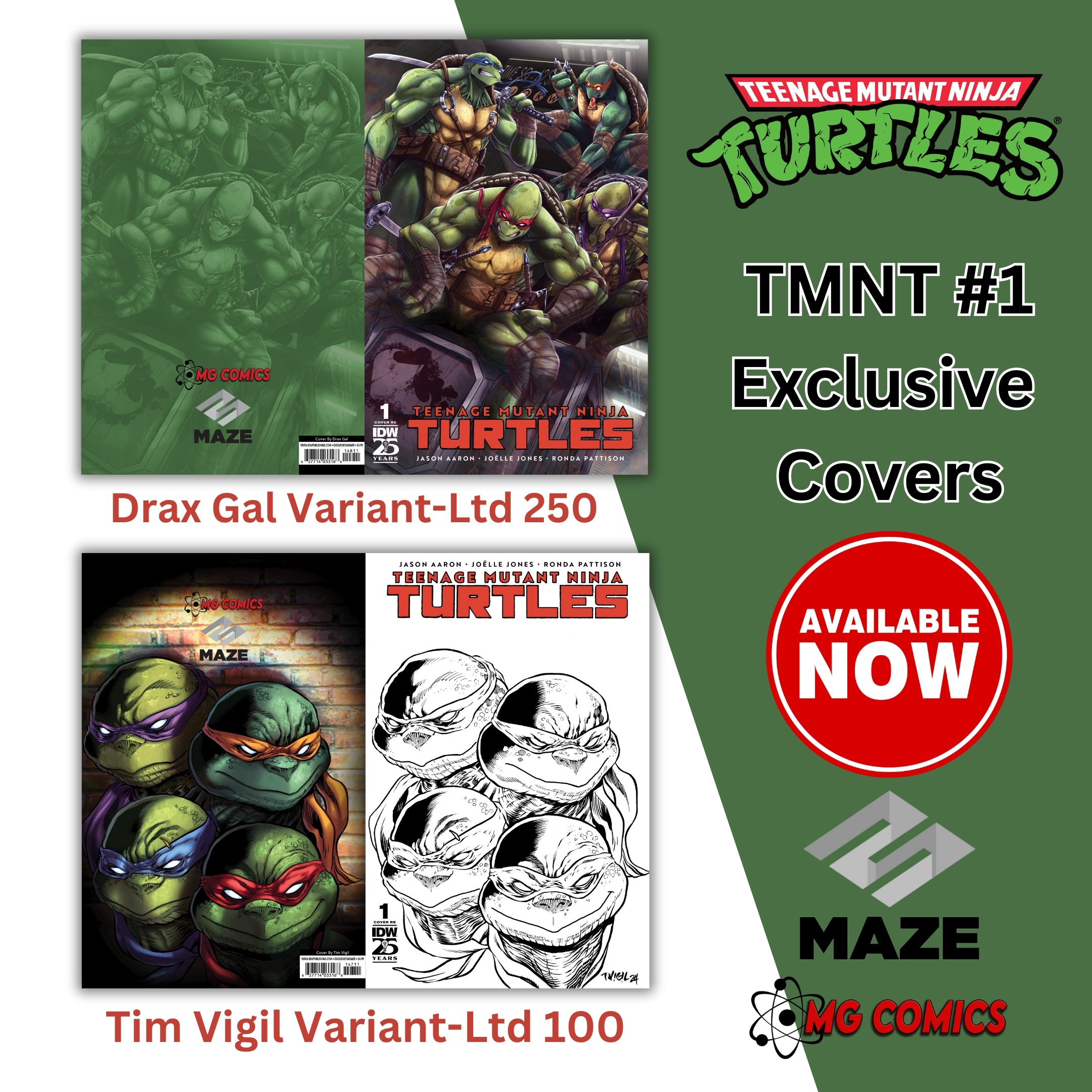 Retail Exclusive Comic Variants – MAZE Studios