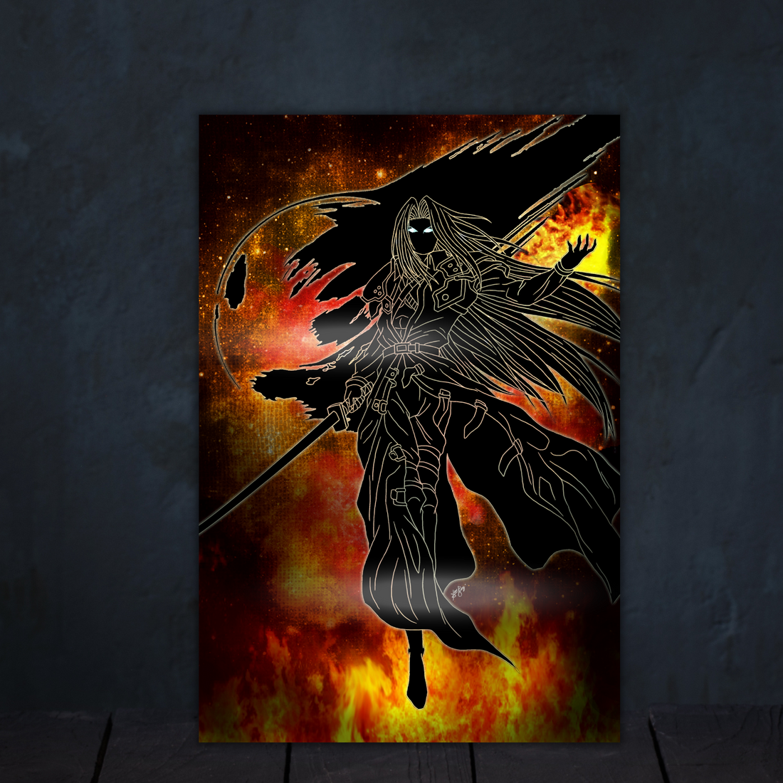 Cosmic Sephiroth Acrylic 12x18 Print