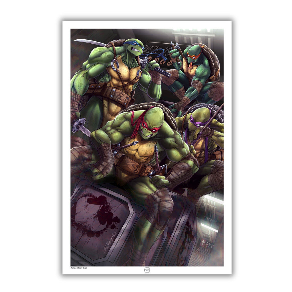 Aquarius Teenage Mutant Ninja Turtles Art By Numbers Painting Kit - BIG W