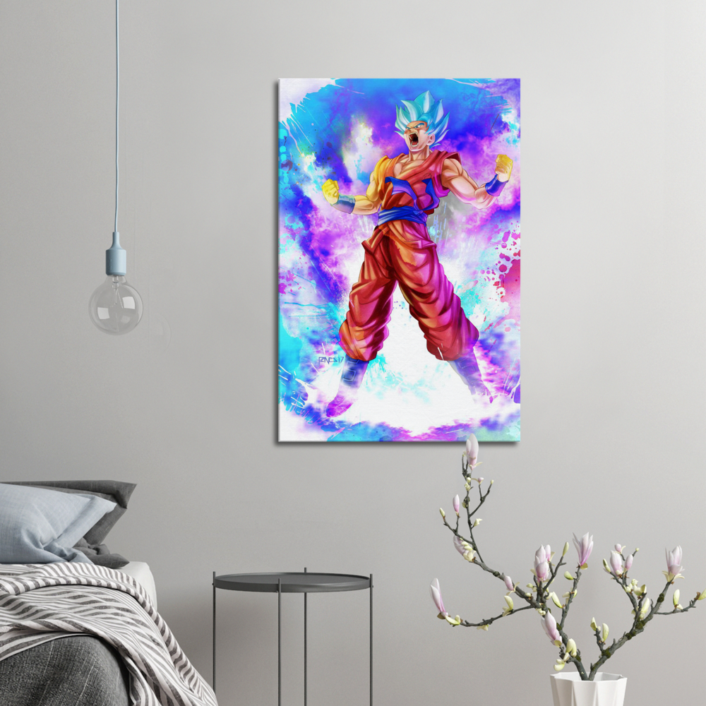 Goku Super Saiyan Blue-Large Canvas