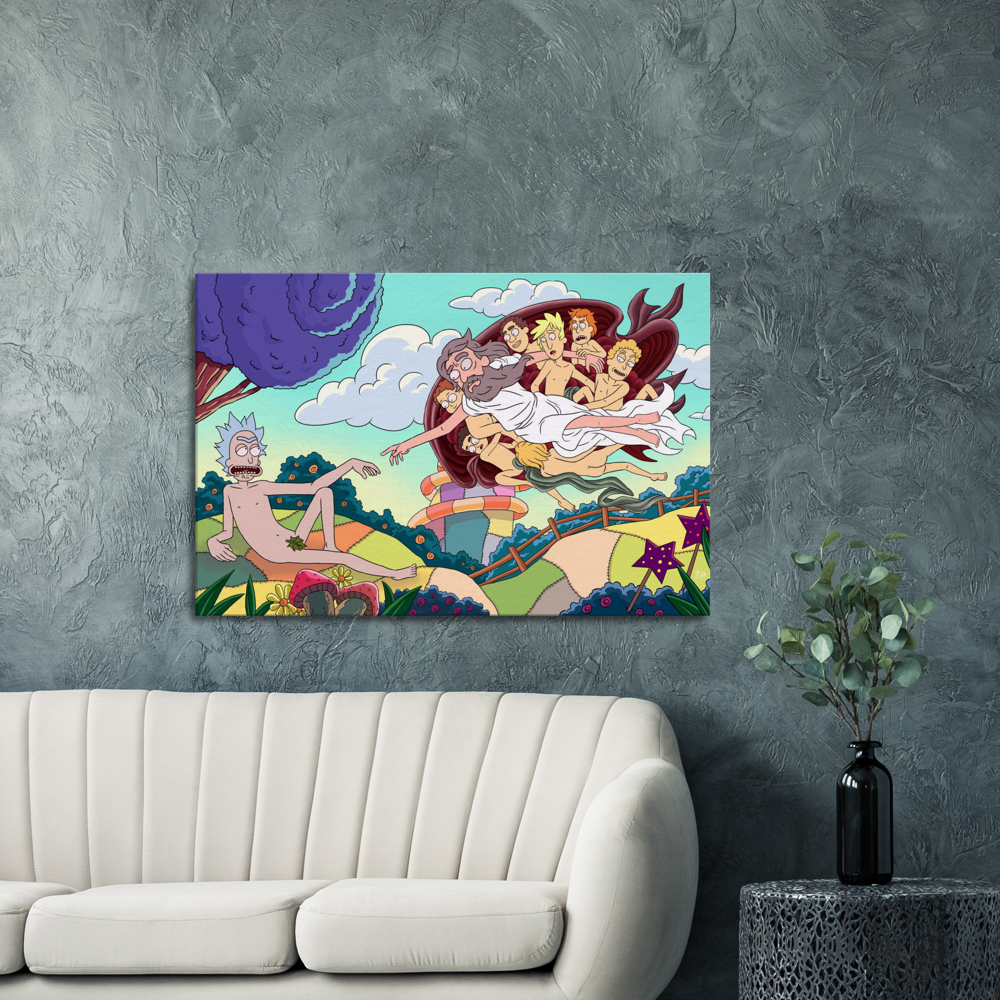 Creation of Rick -Large Canvas