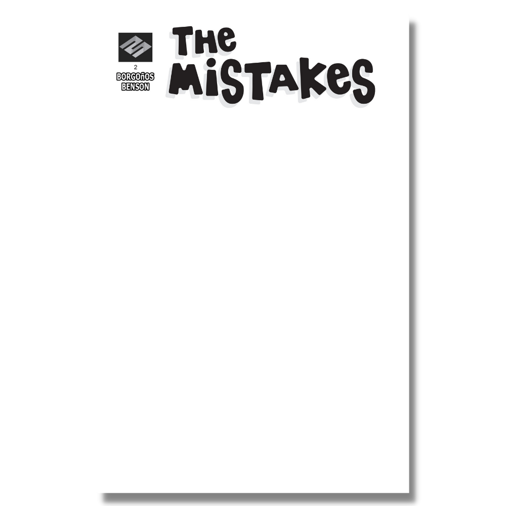 The Mistakes #2 Blank Sketch Cover A