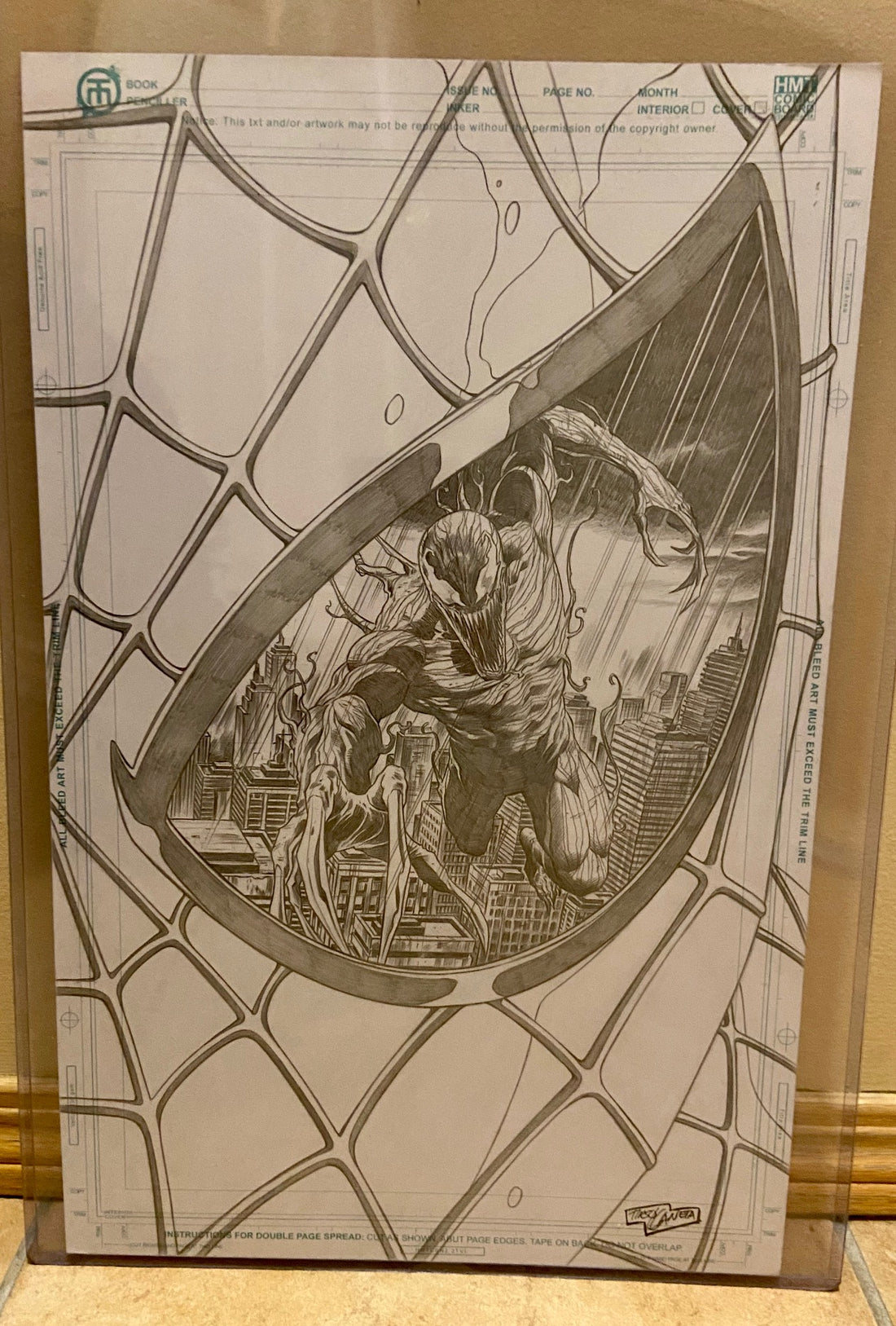 Venom and Carnage (Spider Eyes Set) Original Pencils  by Tirso Llaneta