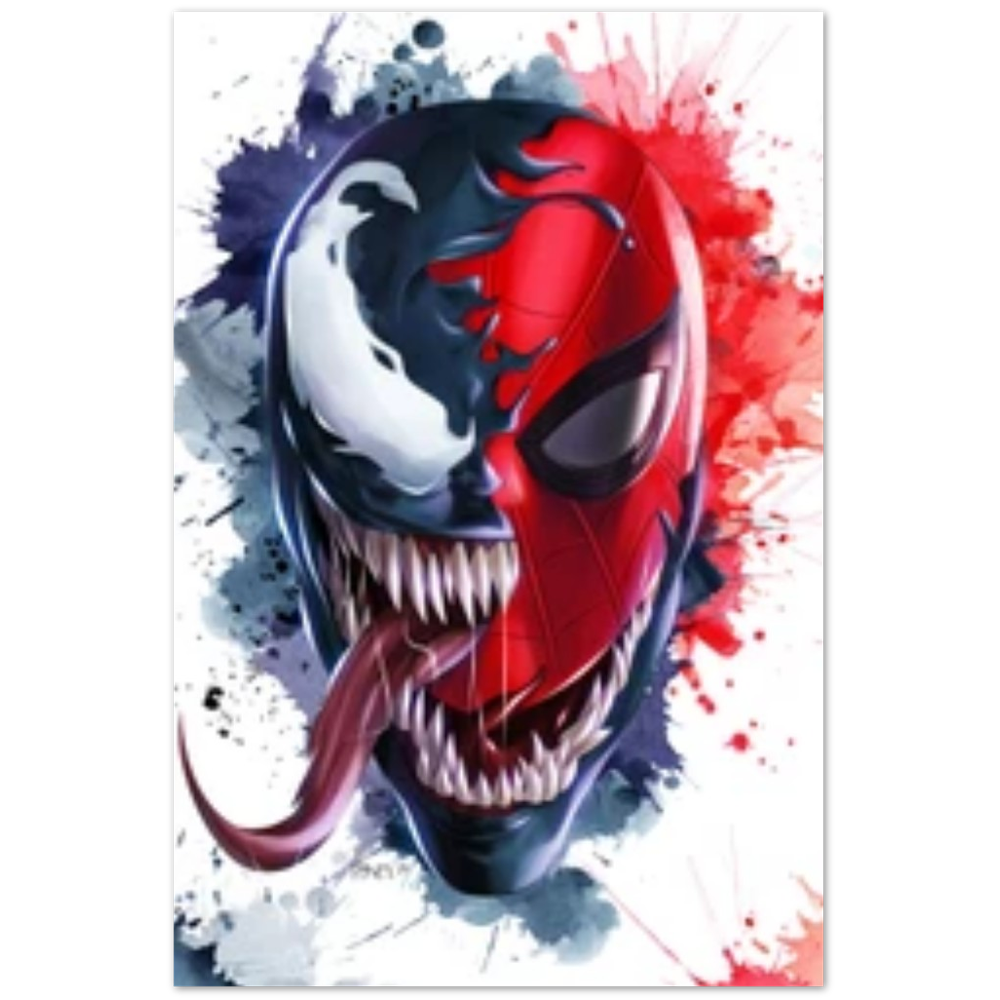Spiderman/ Venom Split-Art Print