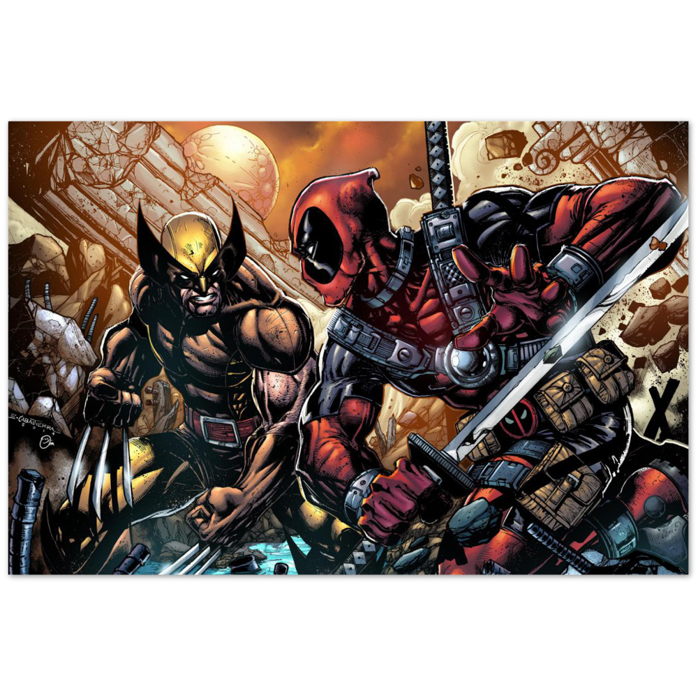 Wolverine vs Deadpool-Art Print