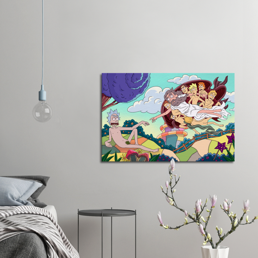 Creation of Rick -SMALL Canvas
