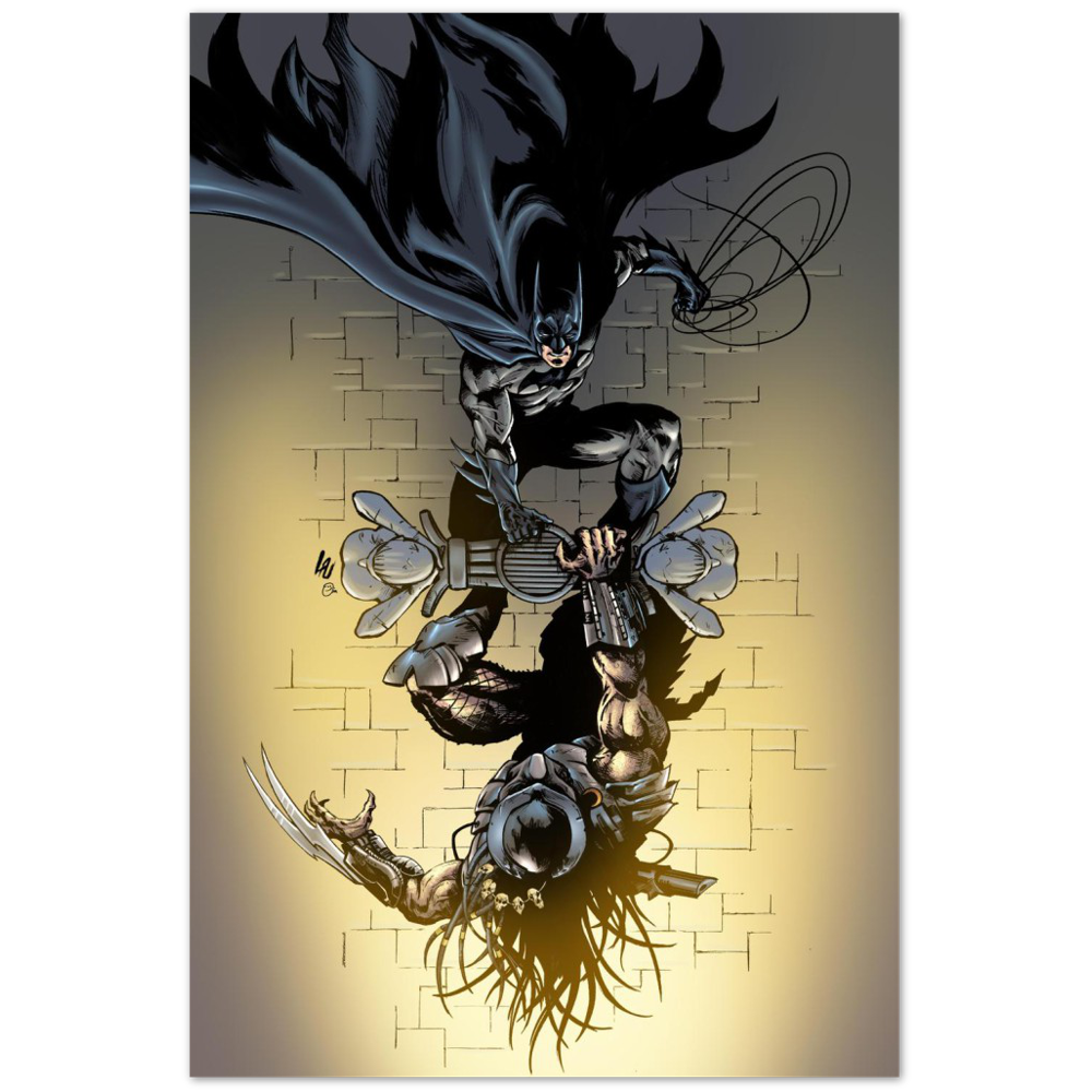 The Dark Knight Vs Predator-12X18 Art Print